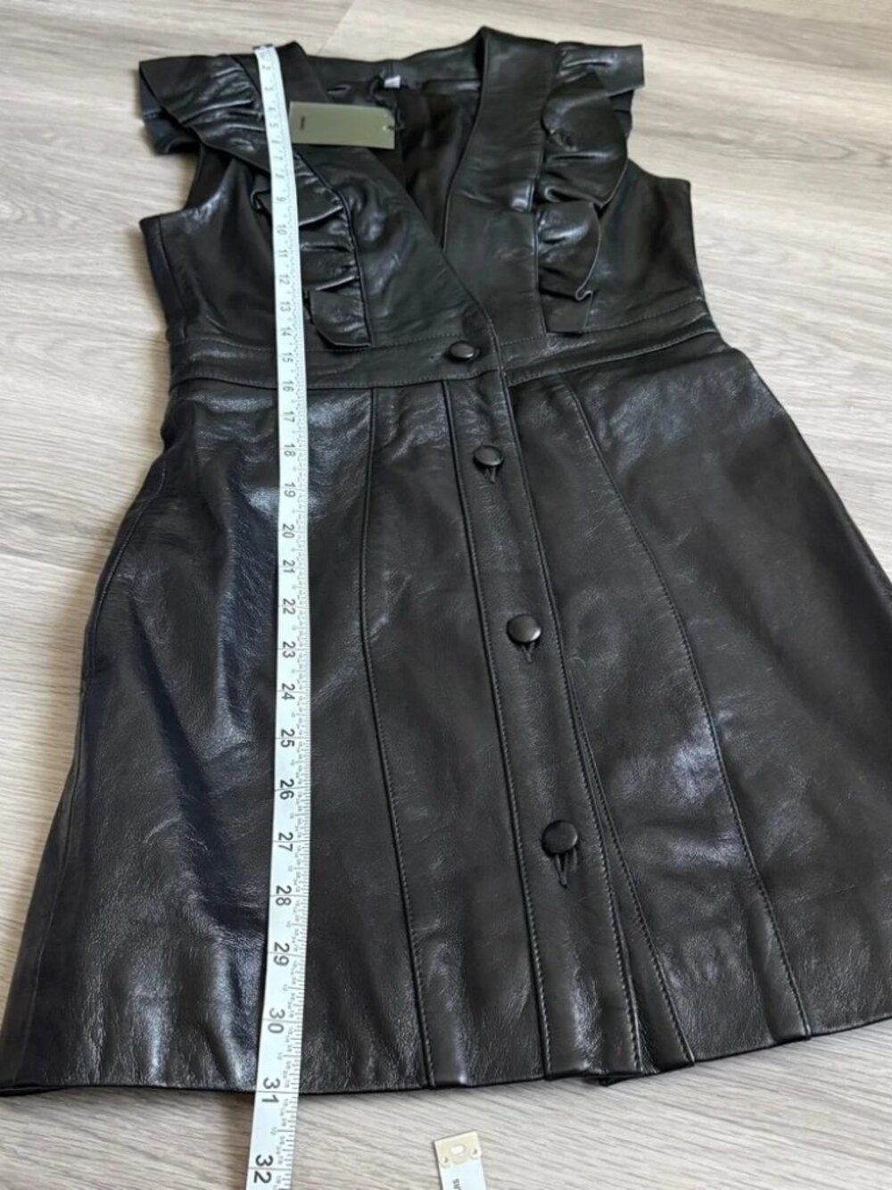 Exquisite NBD Roslyn Black leather dress - NWT - XS - Picture 9 of 9